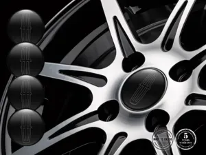 Lincoln Car Rim Decal Logo Luxury Silicone Badges